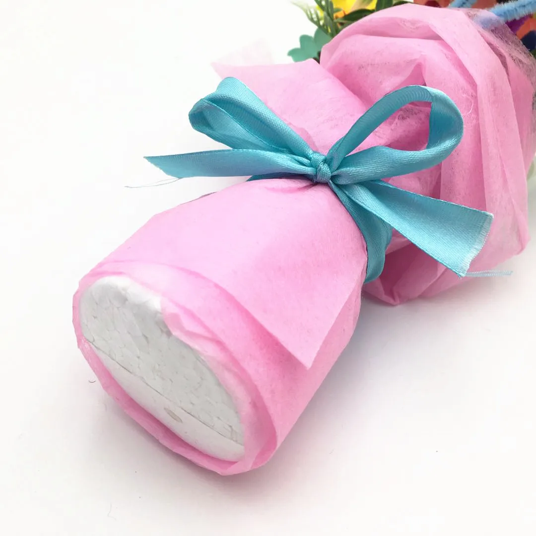 Happyxuan 5 шт. креативный букет ручной работы Цветы Дети DIY игрушки Наборы день отцов ремесла Начальная школа образование учителя подарок