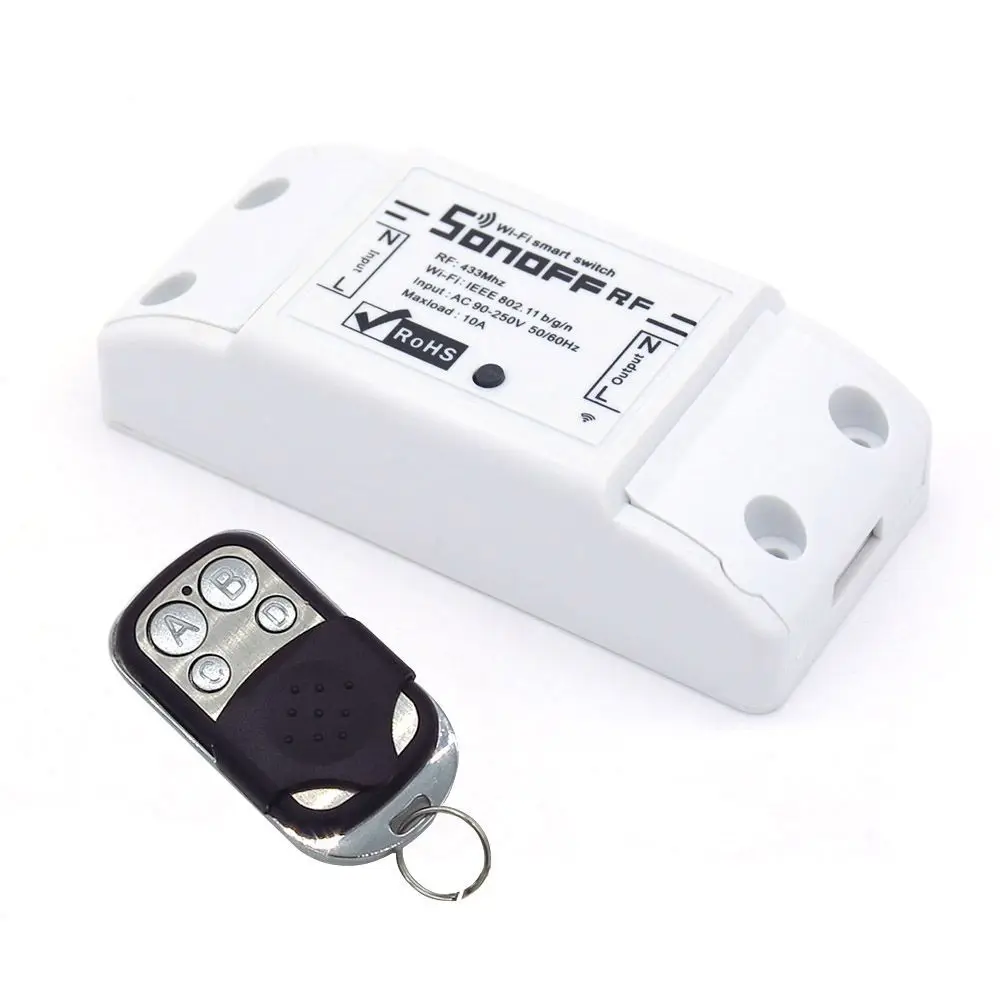 DIY ITEAD Sonoff 10A WI-FI Беспроводной Smart переключатель дистанционного Управление WI-FI переключатель для автоматизации дома модуль через IOS Andriod смартфон