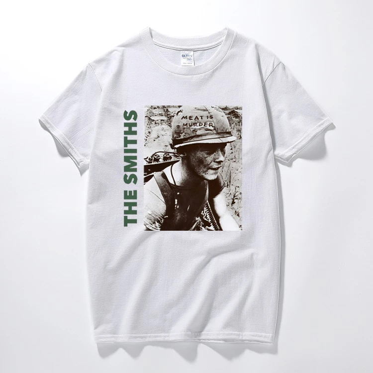 Футболка The Smiths, топ, английский рок-группа, Meat Is Murder, 1985, Morrissey Marr, хлопковые футболки с короткими рукавами и круглым вырезом, европейский размер