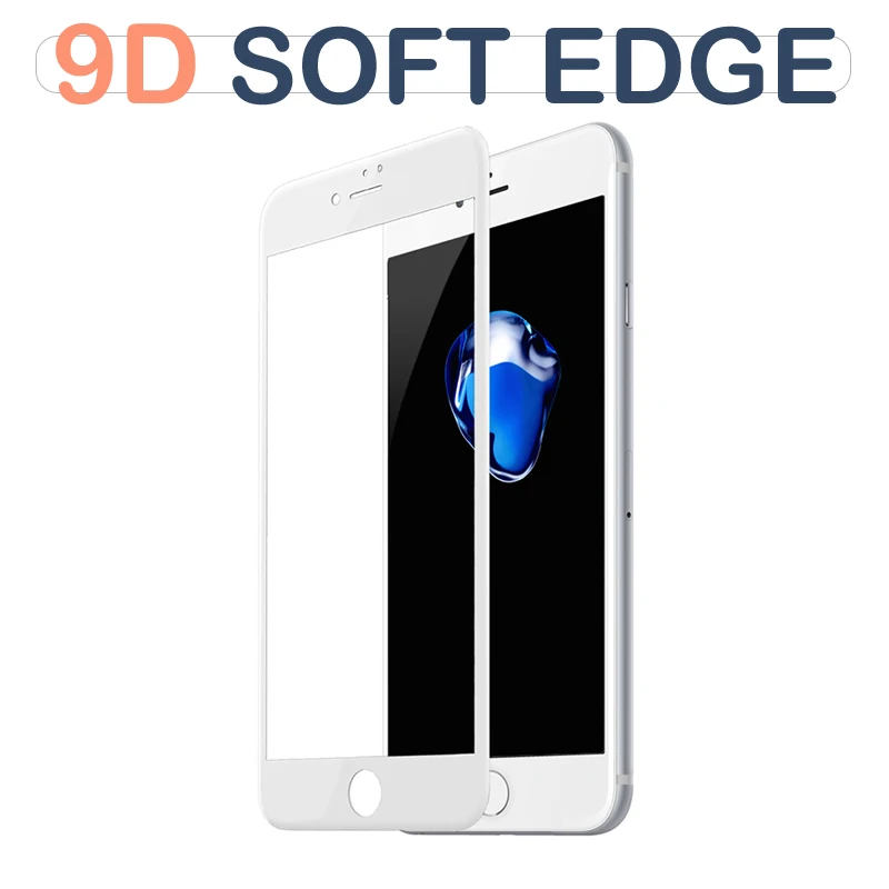 9D полное Защитное стекло для iPhone 6 7 6s 8 Plus X Закаленное XS Max XR пленка | Мобильные