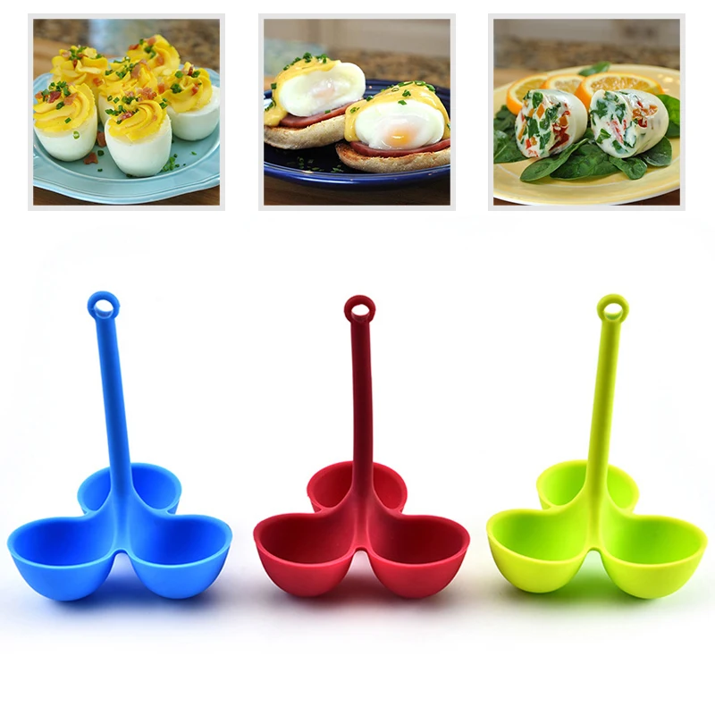 Разделитель вареное яйцо держатель плита Универсальный 3 отверстия контейнер