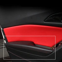 pu leather car door armrest surface cover shell trim for mazda axela m3 car 2014