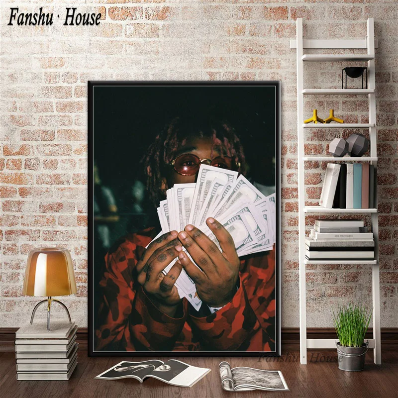 018 Плакат Lil uzi VERT, рэпер певец, звезды, плакаты и принты, Картина на холсте, Настенная картина для гостиной, украшения дома - Цвет: 018
