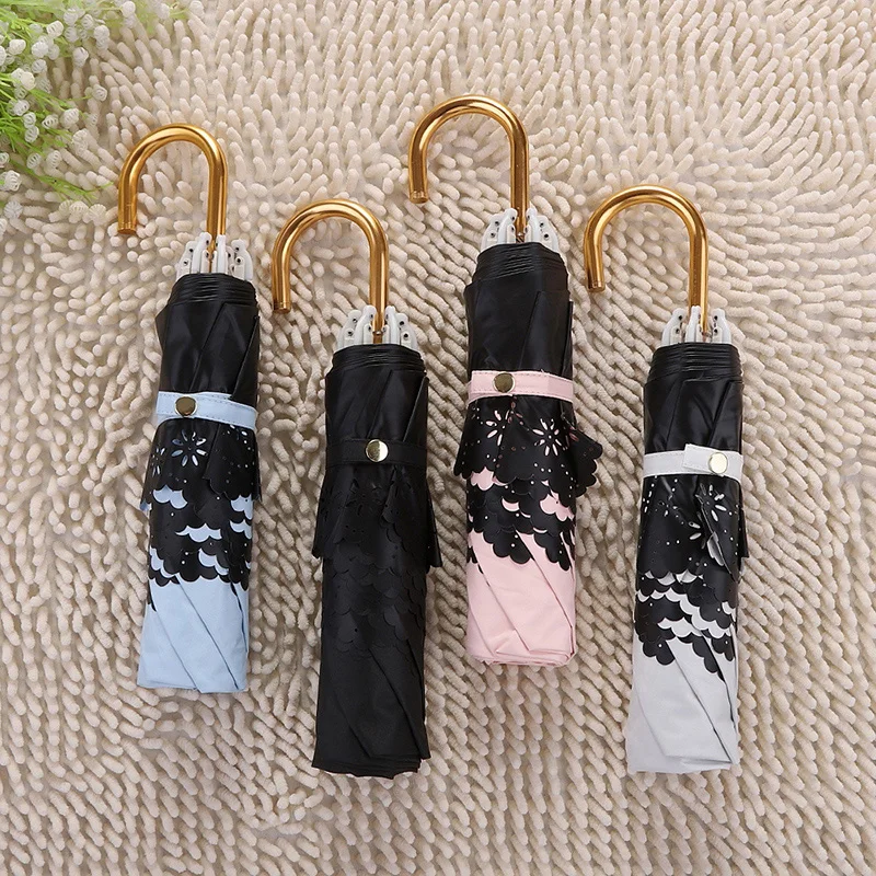 Зонт для дождливой погоды женщин складывающиеся милые холлоуанские зонты