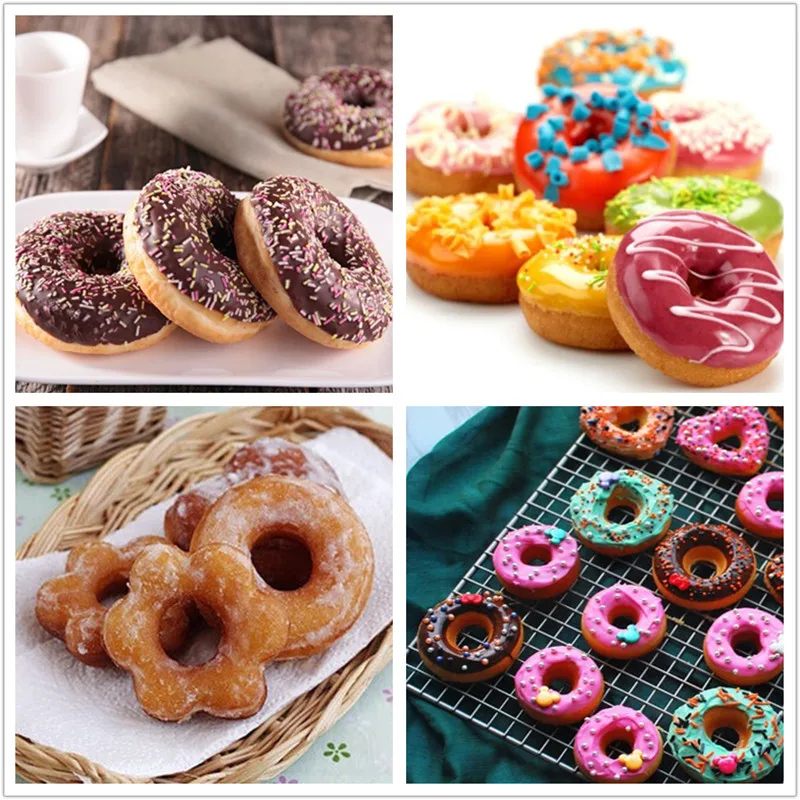 24 шт. силиконовые формы для пончиков 6 форм|Принадлежности выпечки| |