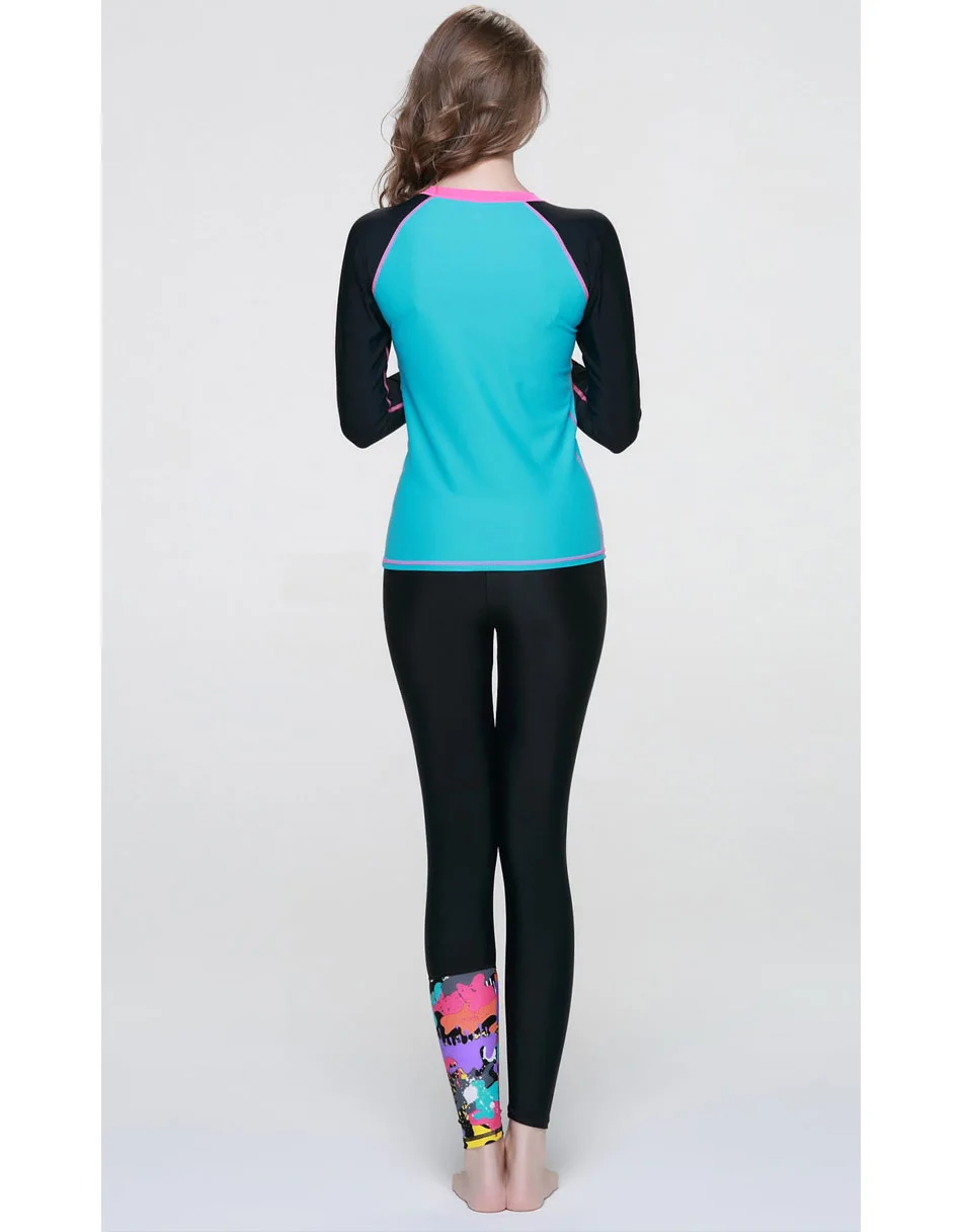 Женская рубашка с длинным рукавом и длинные леггинсы защитой от УФ лучей|sleeve