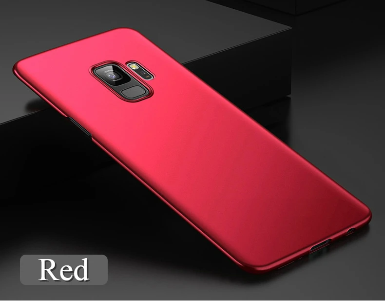 Тонкие Матовые чехлы для samsung A750 A6 A8 плюс J4 J6 J8 Galaxy Note9 S9 S8 плюс Note8 крышка из твердого поликарбоната полный Чехол-сумочка для телефона
