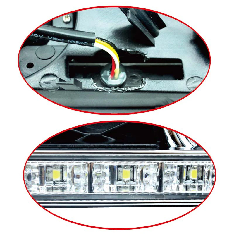 SUNKIA конкретных Габаритные огни автомобиля светодиодный дневные ходовые для Honda