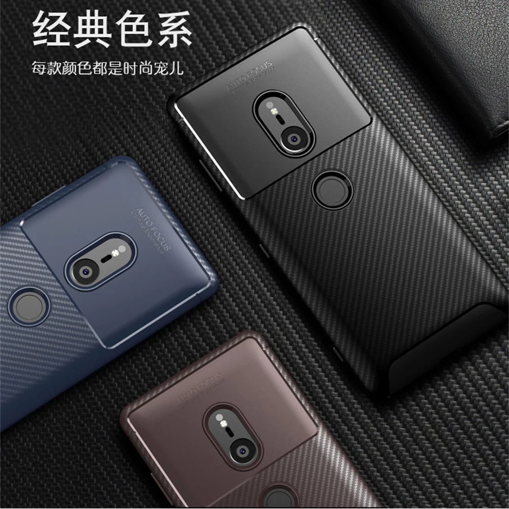 Противоударный силиконовый чехол для sony Xperia XZ2 XZ3 XA2 Ultra Plus 1 2 5 10 20 компактный Премиум мягкий ТПУ чехол для телефона чехол