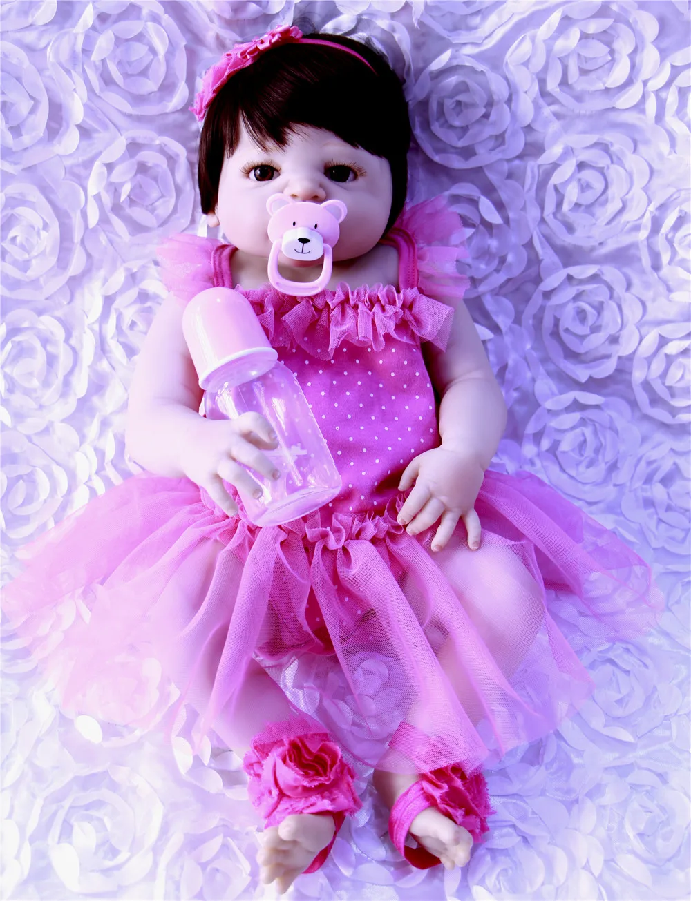 Dollmai blue eyes 23 дюйма полностью силиконовый винил bebe-reborn ручная работа Детская