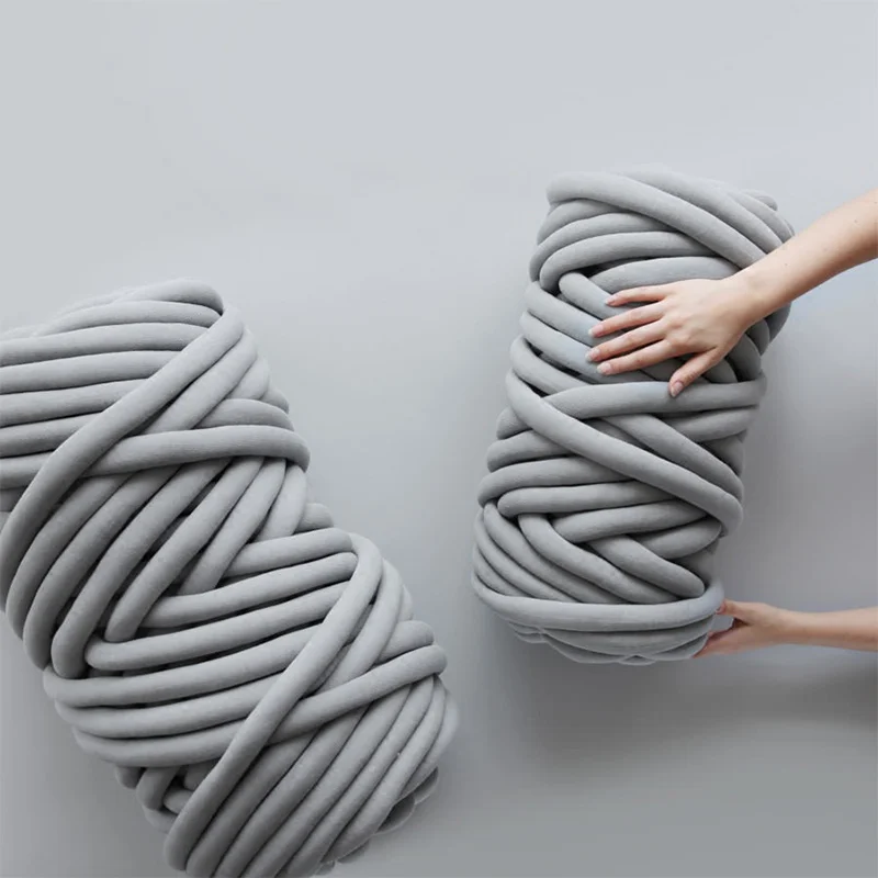 DIY супер толстое шерстяное Тканое одеяло войлочный шар натуральный массивный