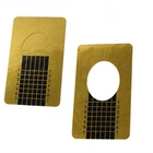 Формы для наращивания ногтей, акриловые, золотистые, 100 шт.