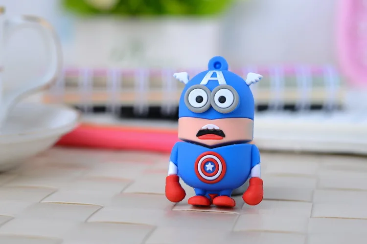 Карту флэш-памяти с интерфейсом usb 64 ГБ Флеш накопитель 32 Капитан Америка super hero 16