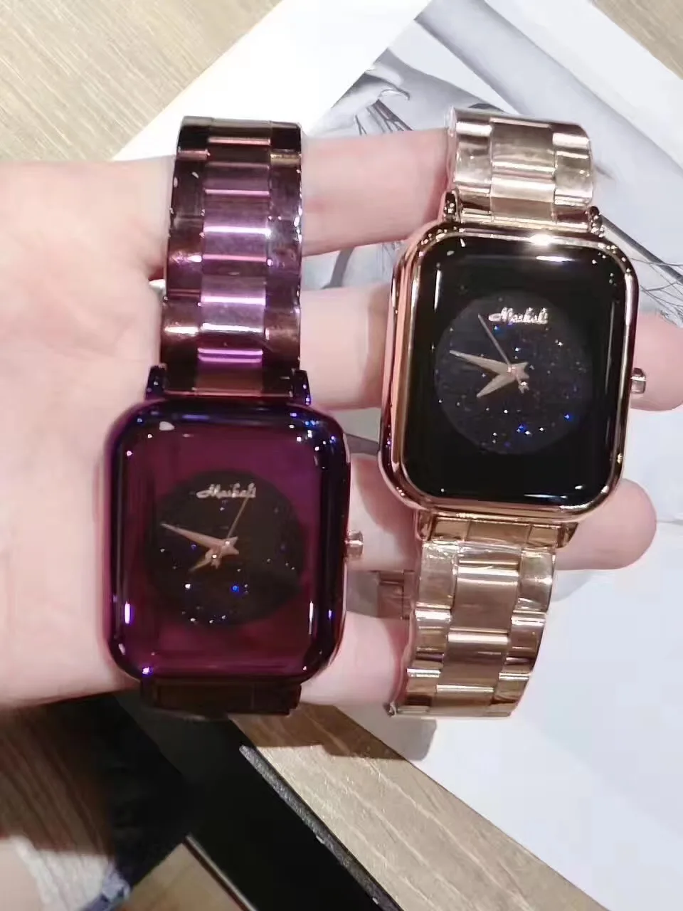 Женские квадратные часы Montre Femme Новые нейтральные Vogue для девушек студентов