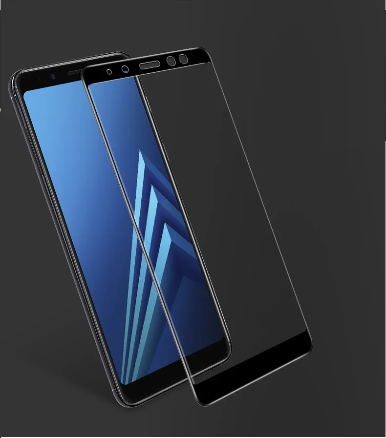 

Защитная пленка на весь экран для Samsung Galaxy A5 A7 A8 2018, взрывозащищенное Закаленное стекло для Samsung A8 2018, защитная стеклянная пленка