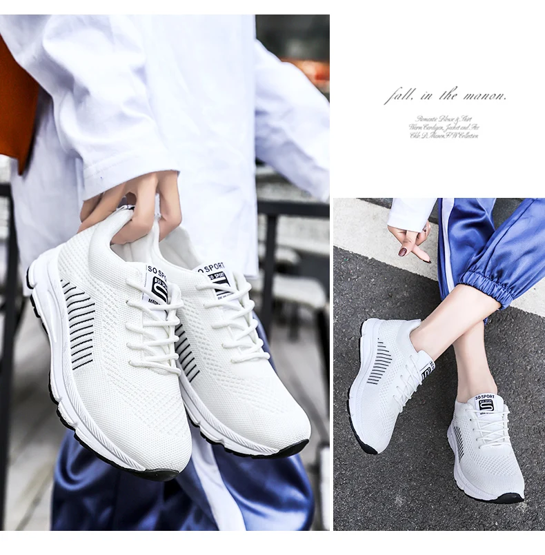 Новая женская обувь для тенниса; Feminino Zapatillas Deportivas Muje; дышащая Нескользящая спортивная обувь; белые кроссовки; дешевые