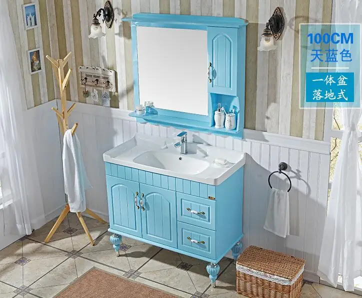 Комбинация ковчега для туалета из ПВХ шкаф ванной комнаты. Маленькая семейная