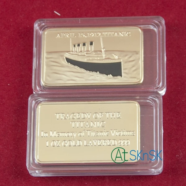 50 шт./лот хит продаж 100-летие Титаника память металлические сувениры медали