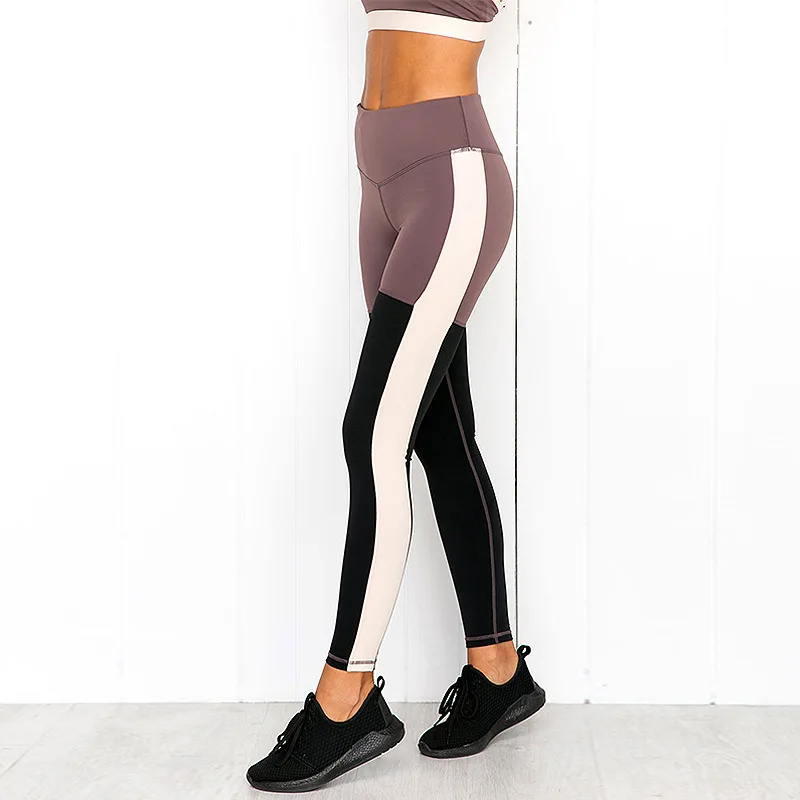 2019 женская спортивная одежда лоскутный комплект для йоги из 2 предметов жилет и