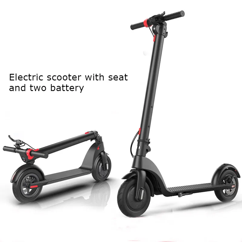 scooter seat2battery 8,5 дюйм, перезаряжаемый литиевый электрический скутер на батарейках 36 в 250 Вт передний мотор двойной тормоз складной взрослый скейтборд E скутер - Цвет: scooter seat2battery