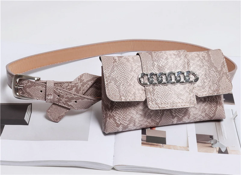 Mododiino поясная сумка из змеиной кожи, поясная сумка из искусственной кожи, женская сумка для живота DNV0984