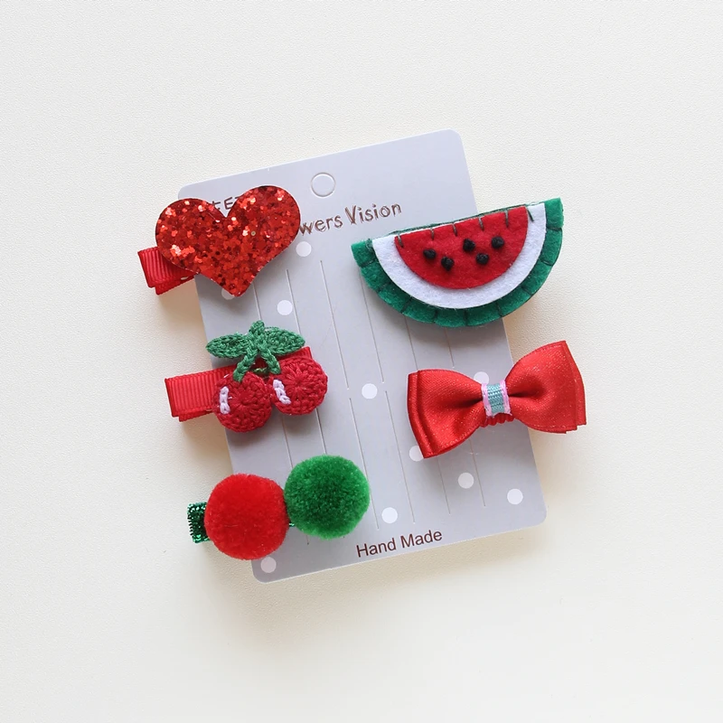 Red Watermelon 5 шт./компл. милые животные банты для собак волосы Уход за лошадьми Луки заколки для волос в форме кошки на открытом воздухе вечерние аксессуары для чихуахуа, йоркширского терьера Прямая поставка магазин - Цвет: Red Watermelon