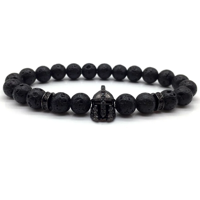 Мужской браслет воин новая мода 2020 классические бусы для мужчин Простой камень