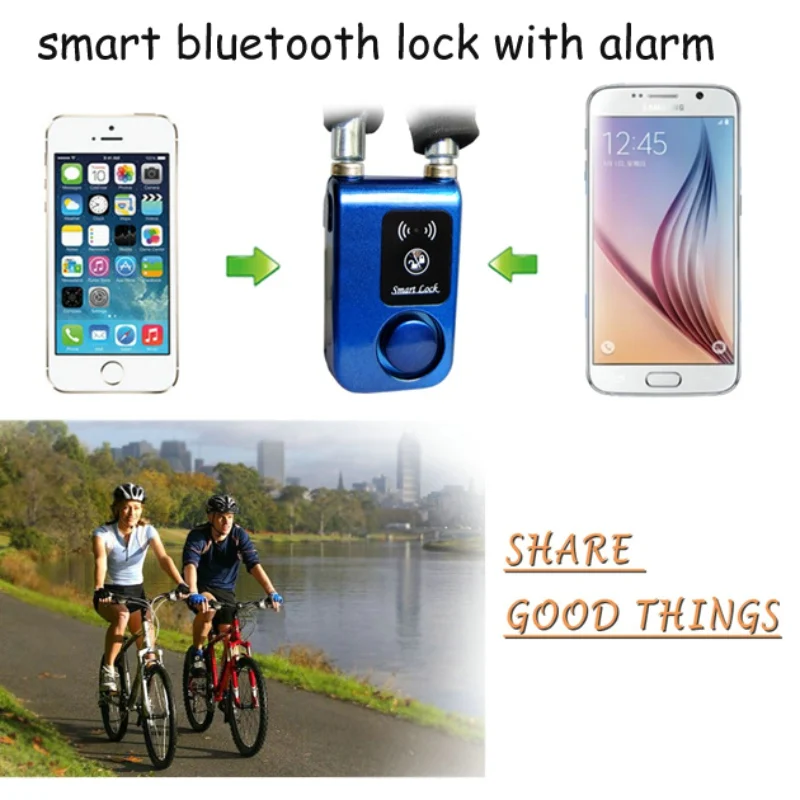 Высокое качество Bluetooth умный замок с анти резки анти разборка вибрации Водонепроницаемый и звуковой сигнализации функция безопасно