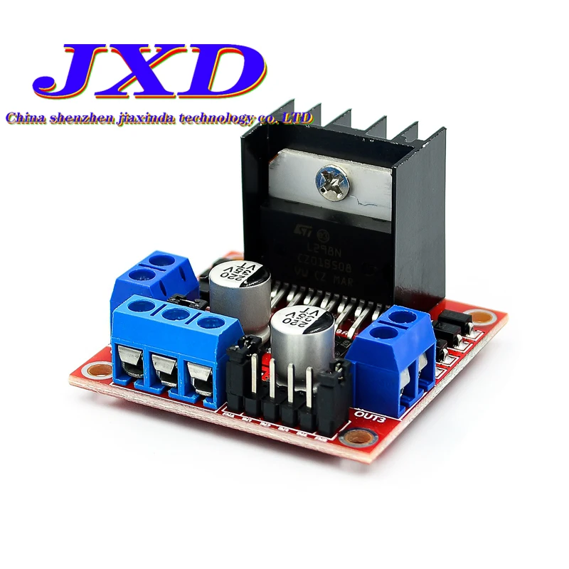 

L298N motor drive board module dc stepping motor robot intelligent car