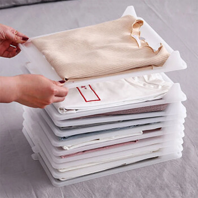 1 шт. складывающаяся доска для одежды пластиковая хранения белья полки шкаф стек