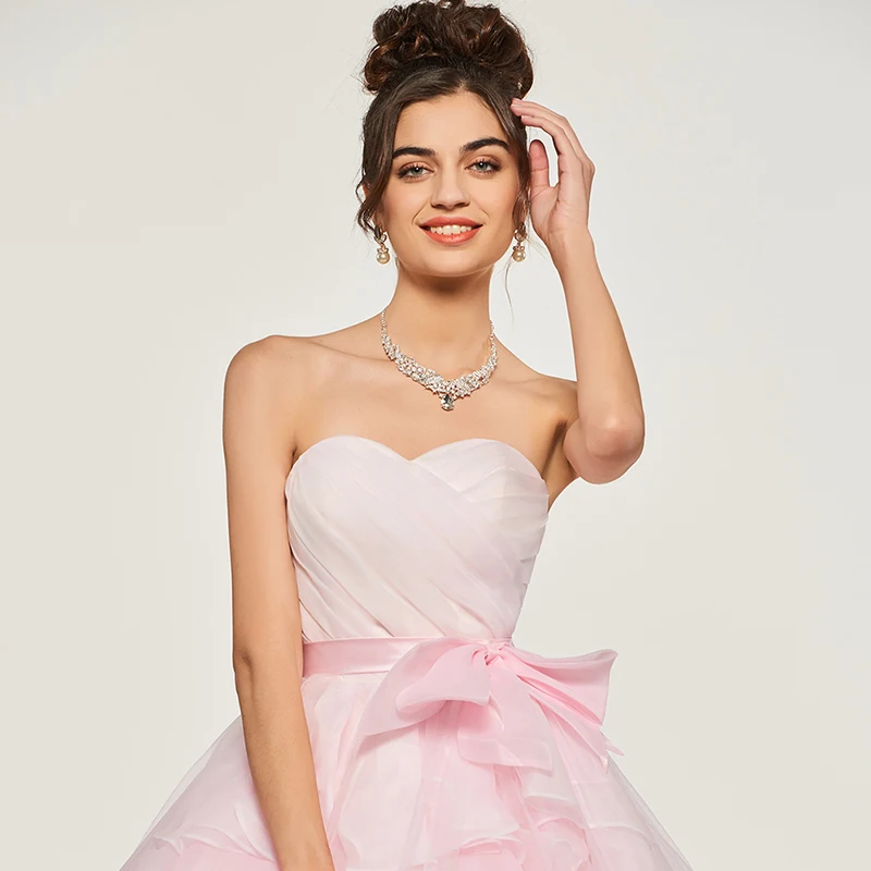 Женское бальное платье без рукавов с оборками|ball gowns quinceanera dresses|quinceanera dressesformal dresses