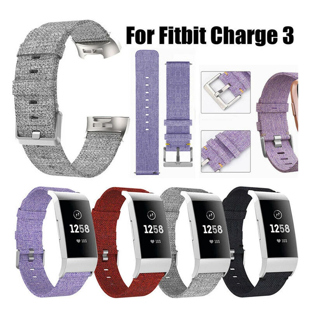 Сменный ремешок для часов Fitbit заряд 3 нейлоновый наручных аксессуары Charge