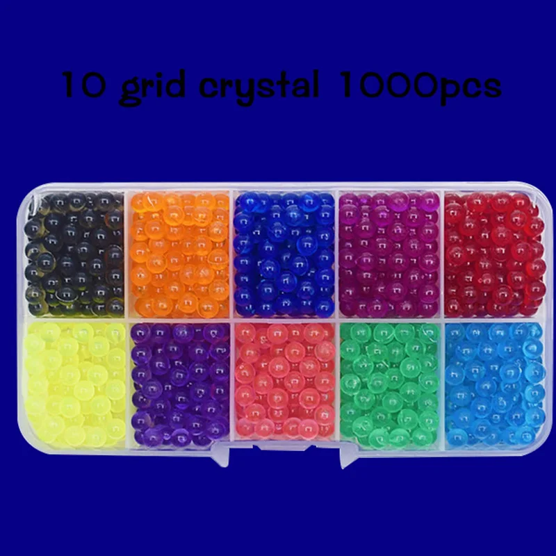 6000 шт DIY Магия Аква-бусины формы в виде животного рукой решений 3D головоломки для детей развивающие Аква-бусины игрушки для детей заклинание пополнить - Цвет: 1100PCS (crystal)
