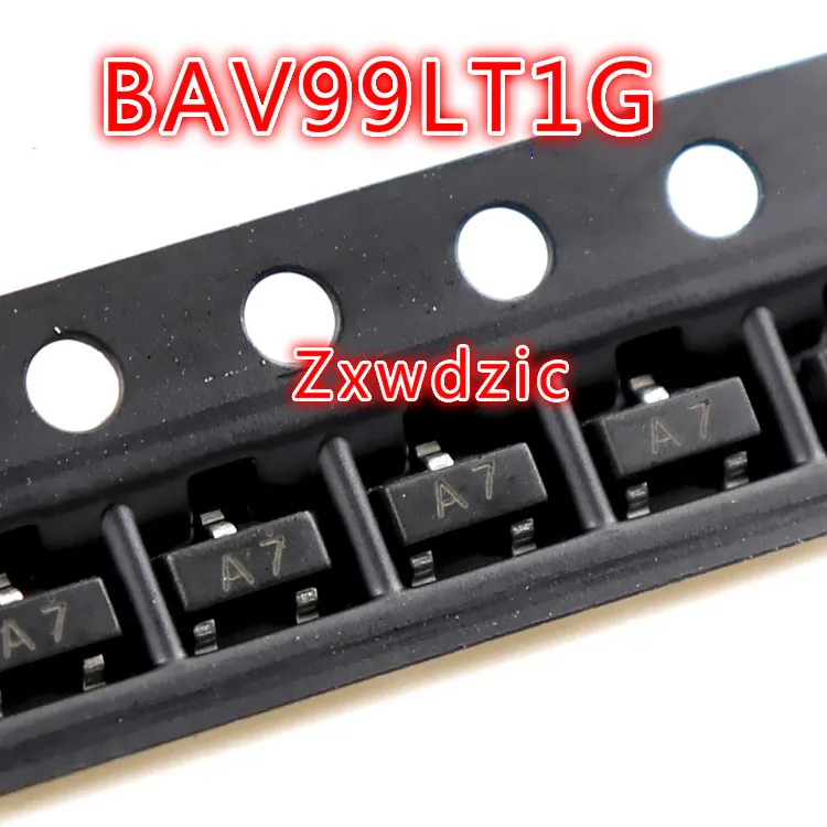 

100 шт. BAV99LT1G SOT23 BAV99 A7 сот BAV99LT СОТ-23 Новый и оригинальный IC