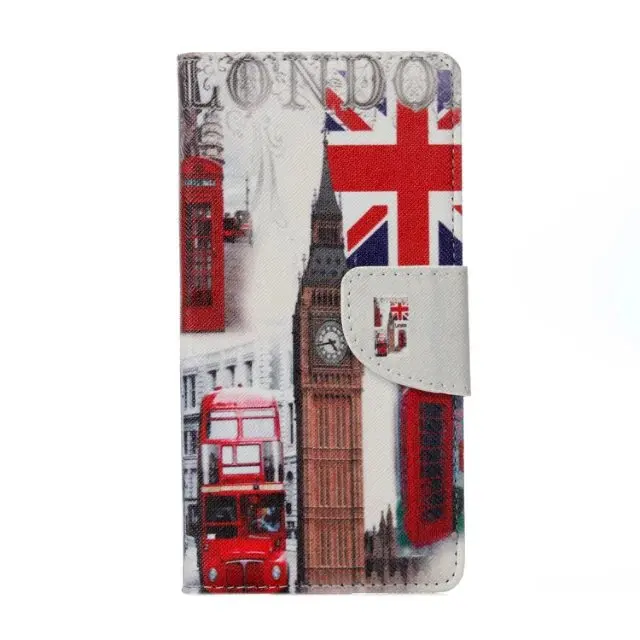 200PCS 2017 Painted Butterfly Flower Animal Owl Tower PU Camouflage Leather Wallet Flip Case for OnePlus 5 One Plus | Мобильные