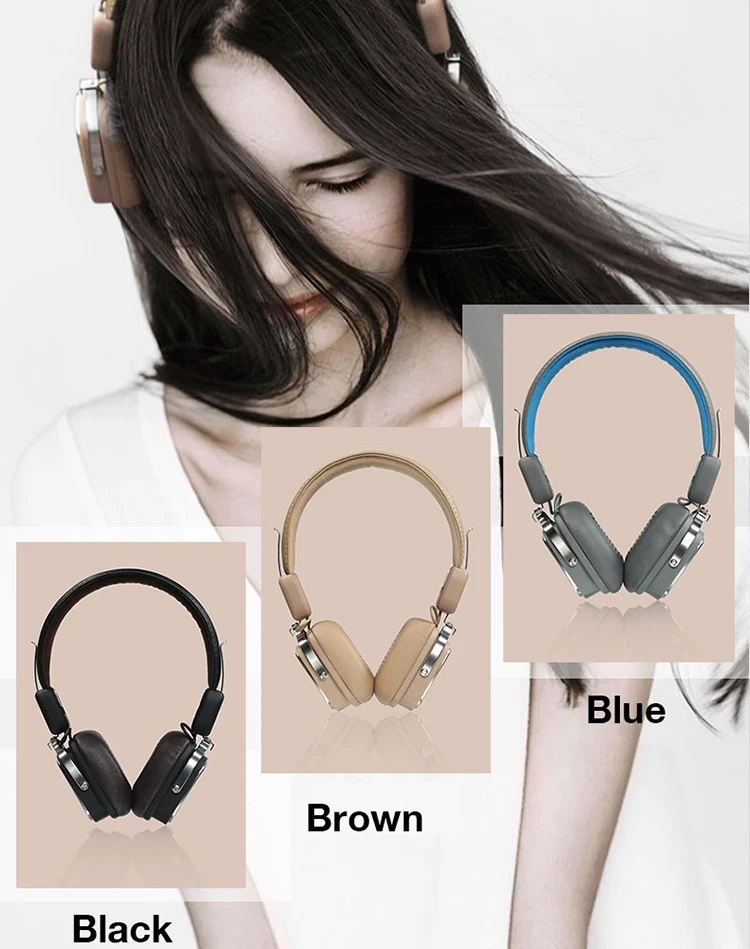 Remax Регулируемая мягкая кожа AUX Bluetooth гарнитура стерео Складная гарнитура Handsfree Шумоподавление для смартфонов RB-200HB