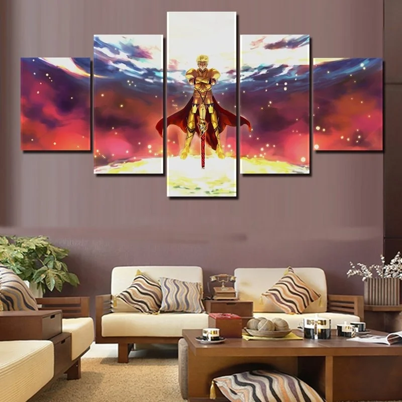 Картина на холсте плакат для дома декоративный 5 шт. Мультяшные персонажи картины