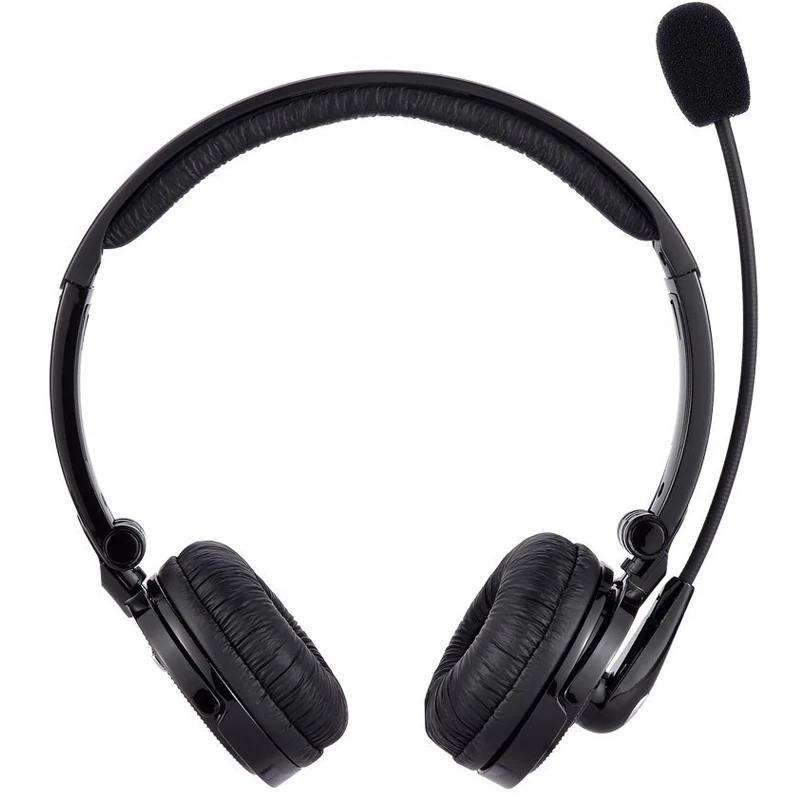 Беспроводные Bluetooth V4.1 CSR наушники Hands-Free аудио беспроводная гарнитура с микрофоном для iPhone ПК компьютера офиса - Цвет: Black