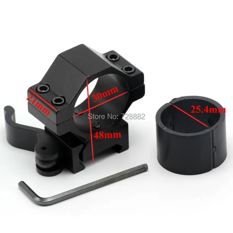 Охота 30 мм/25 4 мм 1 &quotQuick Release Red Dot Сфера крепление кольцевой адаптер для объектива