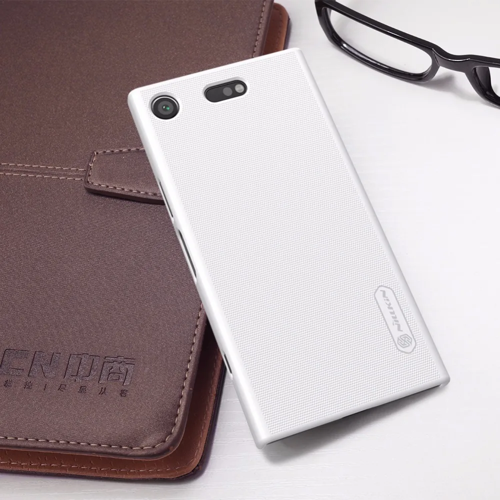 Бампер для Sony Xperia XZ1 Compact (XZ1 mini) оригинальный NILLKIN Super Frosted Shield Back Cover Case с розничной