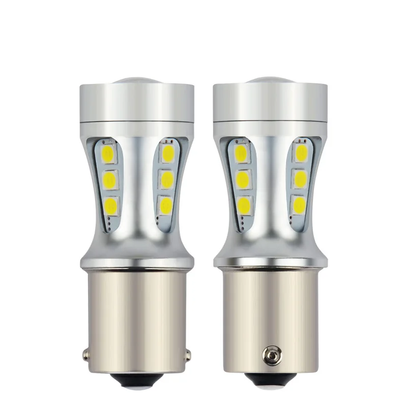Светодиодный светильник сигнала поворота для автомобиля BA15S 1156 S25 P21W 3030 18SMD 6000k DRL