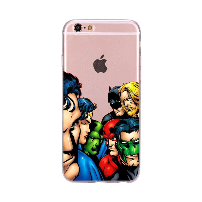 Для iPhone 7 8 чехол для телефона Прохладный Герой Чудо-Женщина Супермен Капитан щит