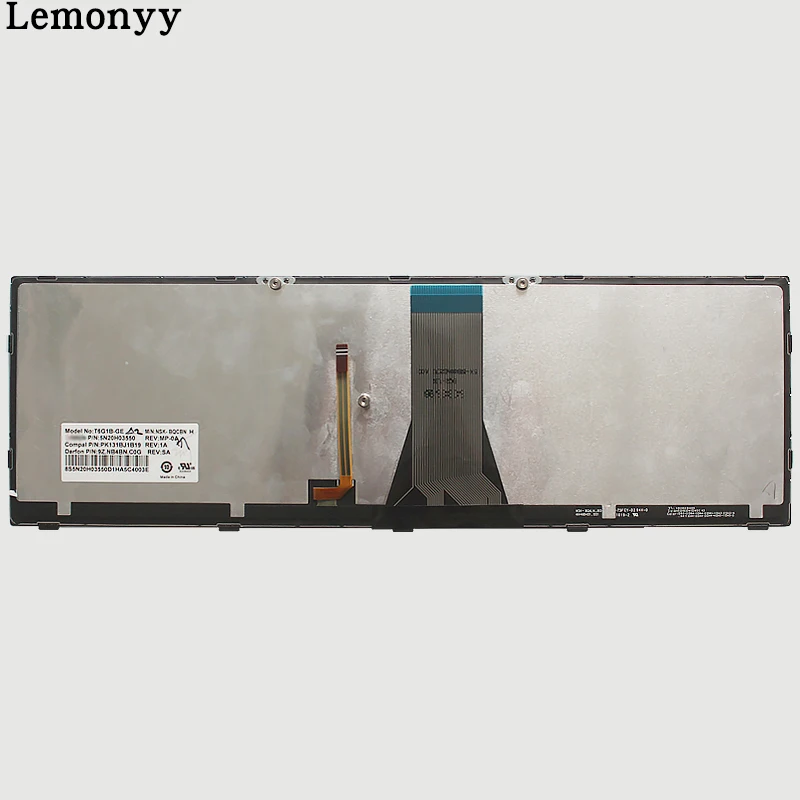 Новая немецкая клавиатура для LENOVO Z50-70 Z50-70A Z50-75 Z50-80E Z51-70 Z51-70A GR Клавиатура ноутбука с подсветкой серебро