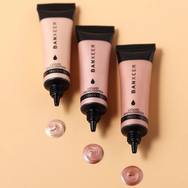 Жидкий хайлайтер стойкий Блестящий осветляющий лосьон для лица