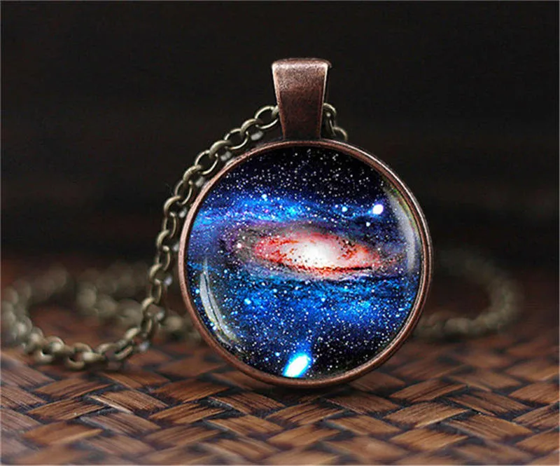 Nebula Galaxy астрономическая подвеска Солнечный Системы ювелирные изделия с принтами Вселенной, космоса ожерелье Млечного Пути ювелирные изделия