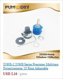 1 шт. 3590S-2-103L 3590S 10K Ом 103 3590S-2-103 3590S-103 прецизионный многооборотный потенциометр 10 колец регулируемый резистор