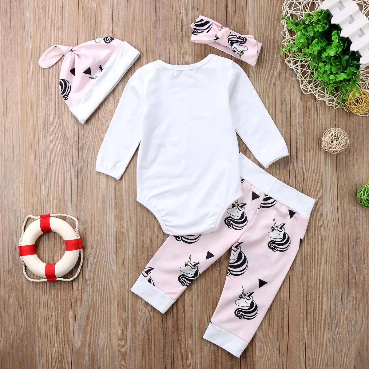 4 шт. Детский Повседневный пуловер с длинным рукавом на возраст 0-24 месяца |