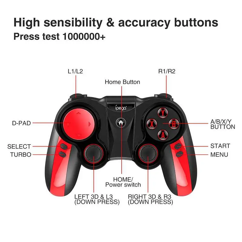 Ipega беспроводной Bluetooth игровой контроллер джойстик для Android/iOS/ПК PUBG vs gamesir f1 l1