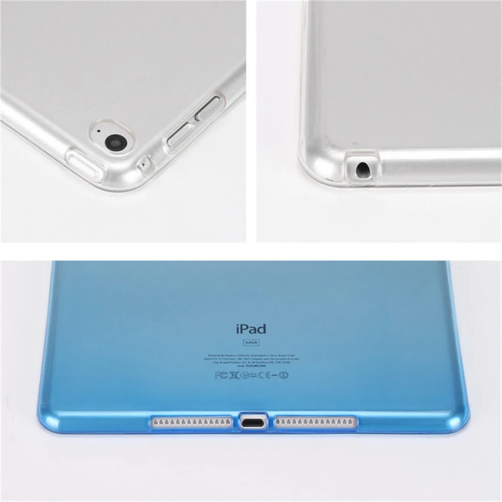 KINBOM New Cover Case For Apple IPad 2 3 4 Soft TPU Silicone Transparent Slim Clear Shell Ipad 2017 9.7inch Fundas Hot | Компьютеры и