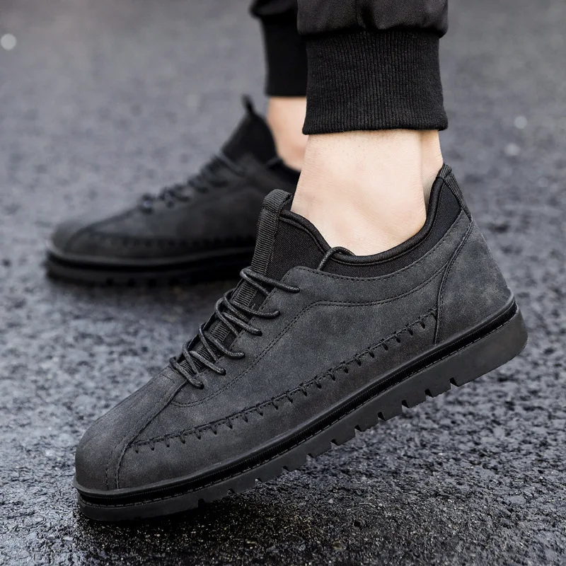 Men Shoes Breathable Mens Casual Fashion Low Lace-up Skate shoes Flats Zapatillas Hombre Sneakers Adult Footwear 1.8a | Обувь